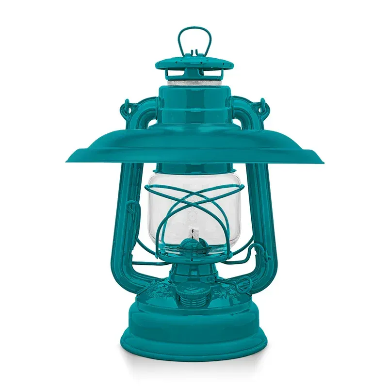 Sturmlaterne Baby Special 276 Teal Blue mit Reflektorschirm – Made in Germany ?