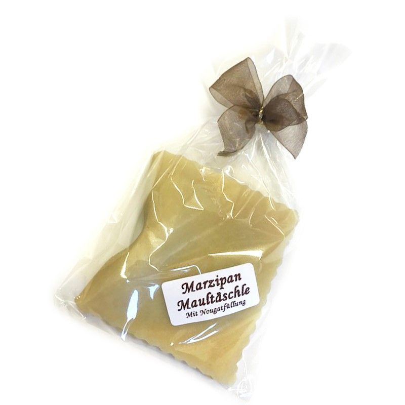 Marzipan Maultasche mit Nougatfüllung – handgefertigte schwäbische Süßigkeit 33g ?