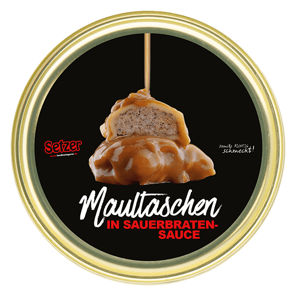 Maultaschen in Sauerbratensauce – handgemachte schwäbische Maultaschen in herzhafter Sauce 400g ?️