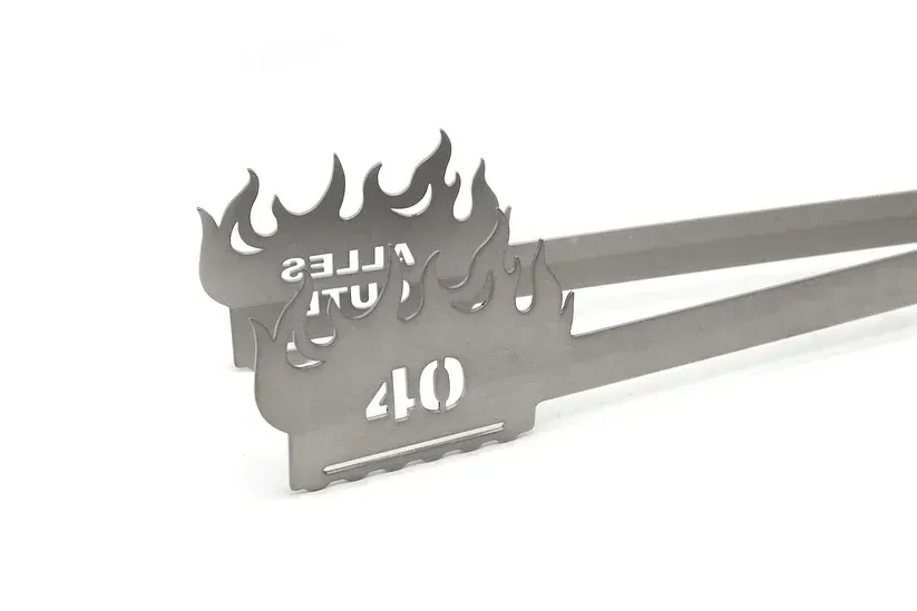 Grillzange Flamme Alles Gute 40 – Grillzange aus Edelstahl zum 40. Geburtstag ?