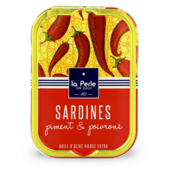 Sardinen mit Chili und Paprika in Olivenöl – Pikante Sardinen aus Frankreich ?️? Sardinen mit Chili und Paprika in Olivenöl – Pikante Sardinen aus Frankreich ?️?