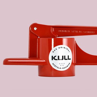 Spätzlespresse Schwob (flache Lochform) beschichtet rot