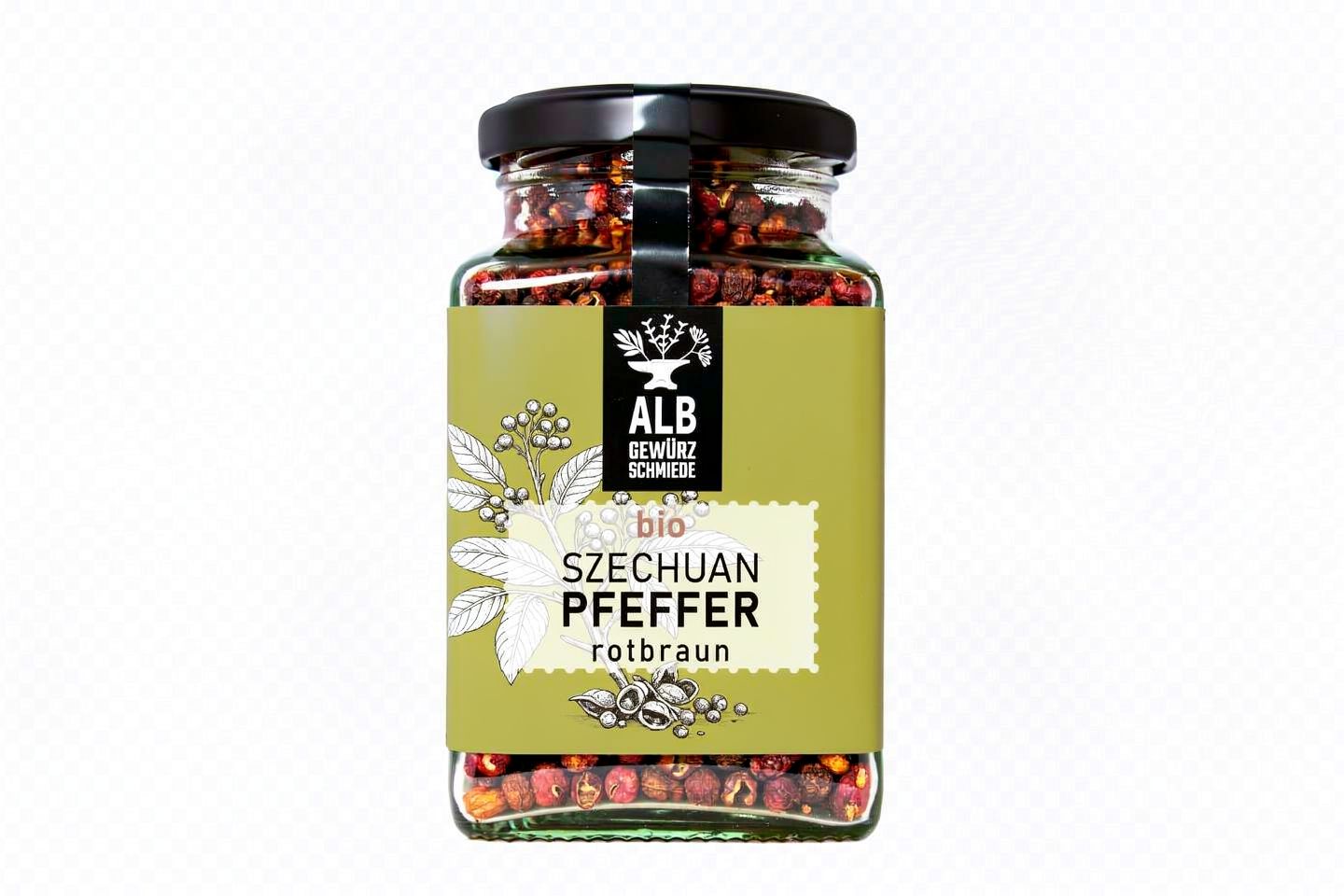 Bio Szechuan Pfeffer Rotbraun ganz – Exotische Pfefferspezialität | Alb Gewürz Schmiede ?️ 50 g