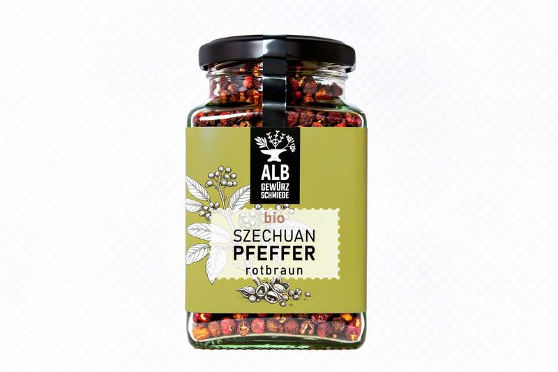 Bio Szechuan Pfeffer Rotbraun ganz – Exotische Pfefferspezialität | Alb Gewürz Schmiede ?️ 50 g