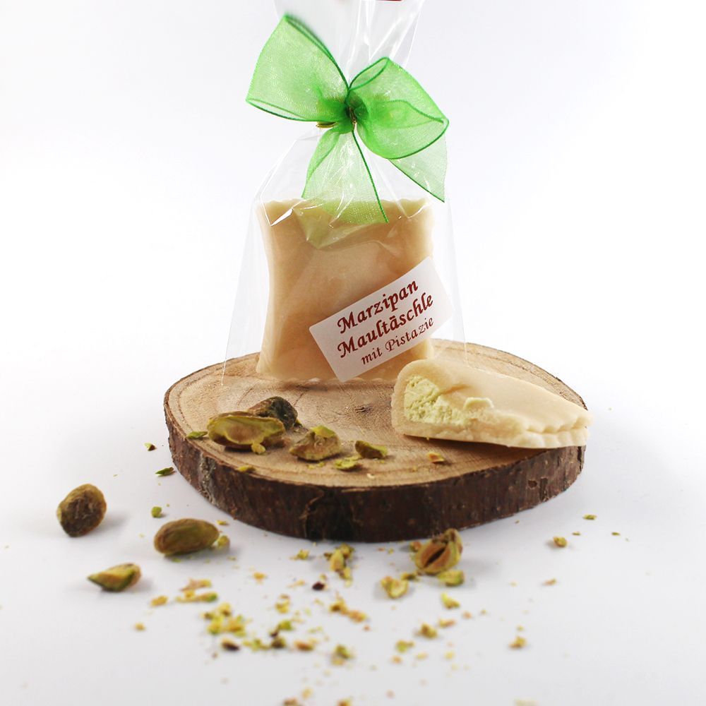 Marzipan-Maultäschle mit Pistazienfüllung 30g