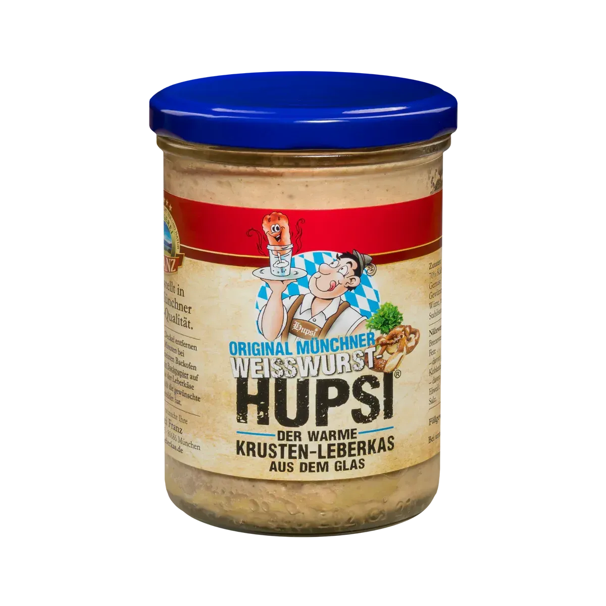 Weißwurst Leberkäse im Glas – Original Münchner Weißwurst Hupsi 380 g ?