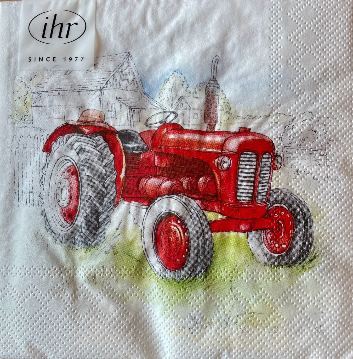 Servietten 33x33 cm TRACTOR Traktor Landhaus Tischdeko ? Servietten 33x33 cm TRACTOR Traktor Landhaus Tischdeko ?