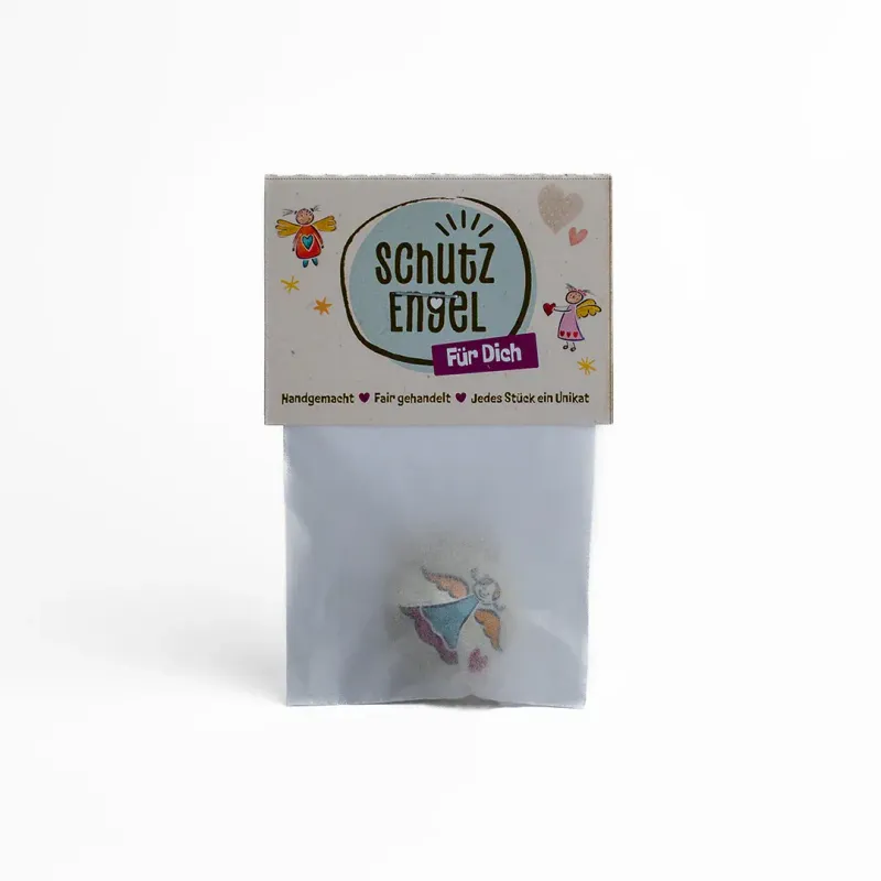 Schutzengel aus Speckstein handgemacht – fairer Glücksbringer Geschenk ?✨