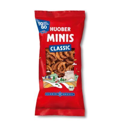 Huober Minis Classic Bio 75 g – knusprige Mini-Brezeln mit klassischer Laugenwürze ?