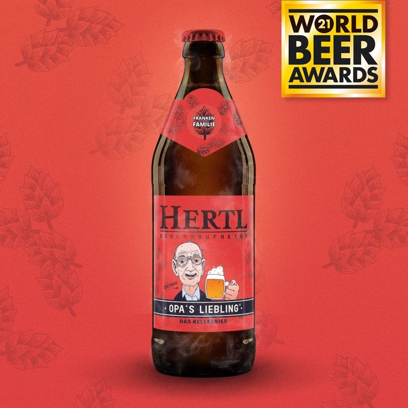Opa's Liebling 0,5 l – Fränkisches Kellerbier von Hertl mit 4,8 % vol. ?