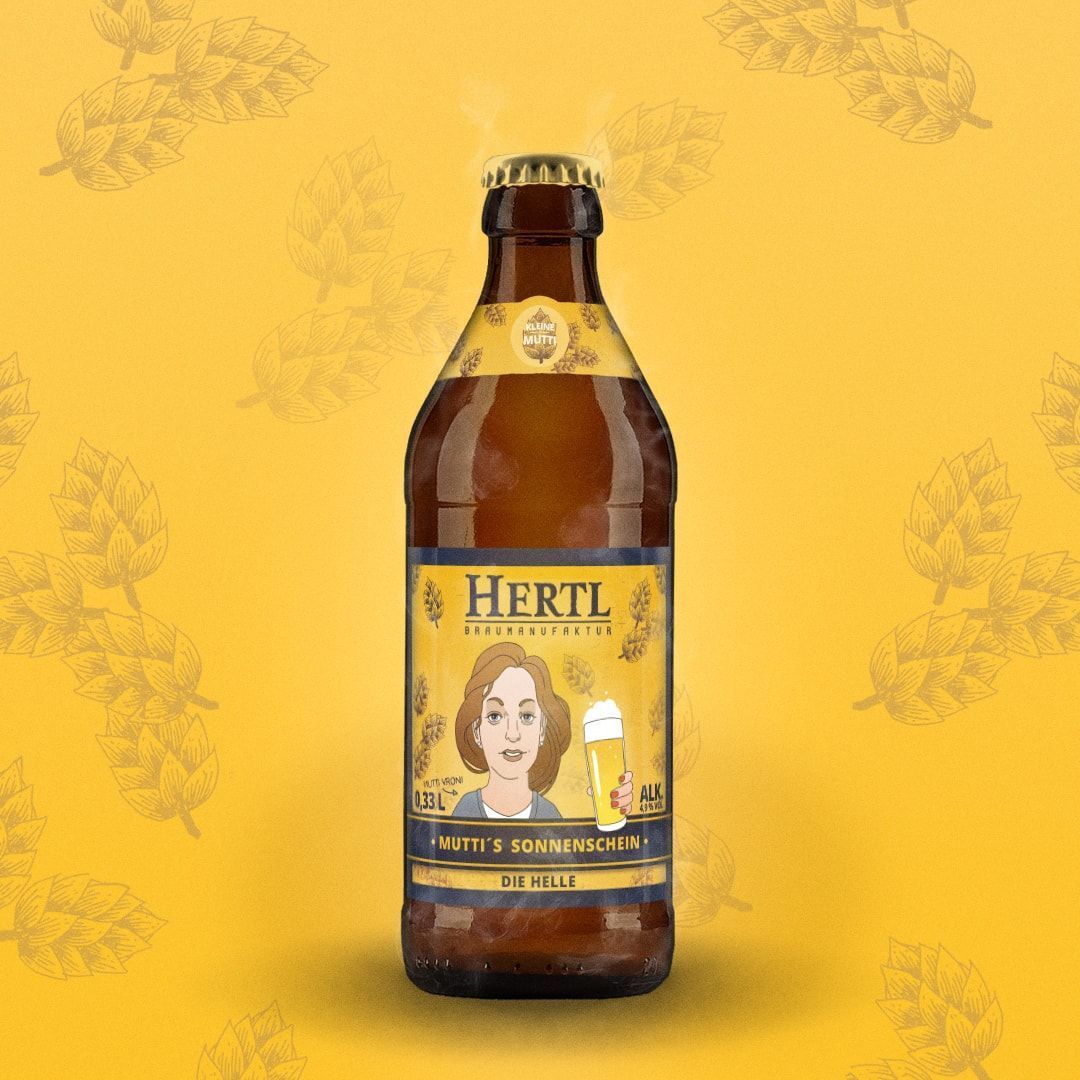 Mutti's Sonnenschein 0,33 l – Fränkisches Helles von Hertl mit 4,9 % vol. ☀️? Mutti's Sonnenschein 0,33 l – Fränkisches Helles von Hertl mit 4,9 % vol. ☀️?