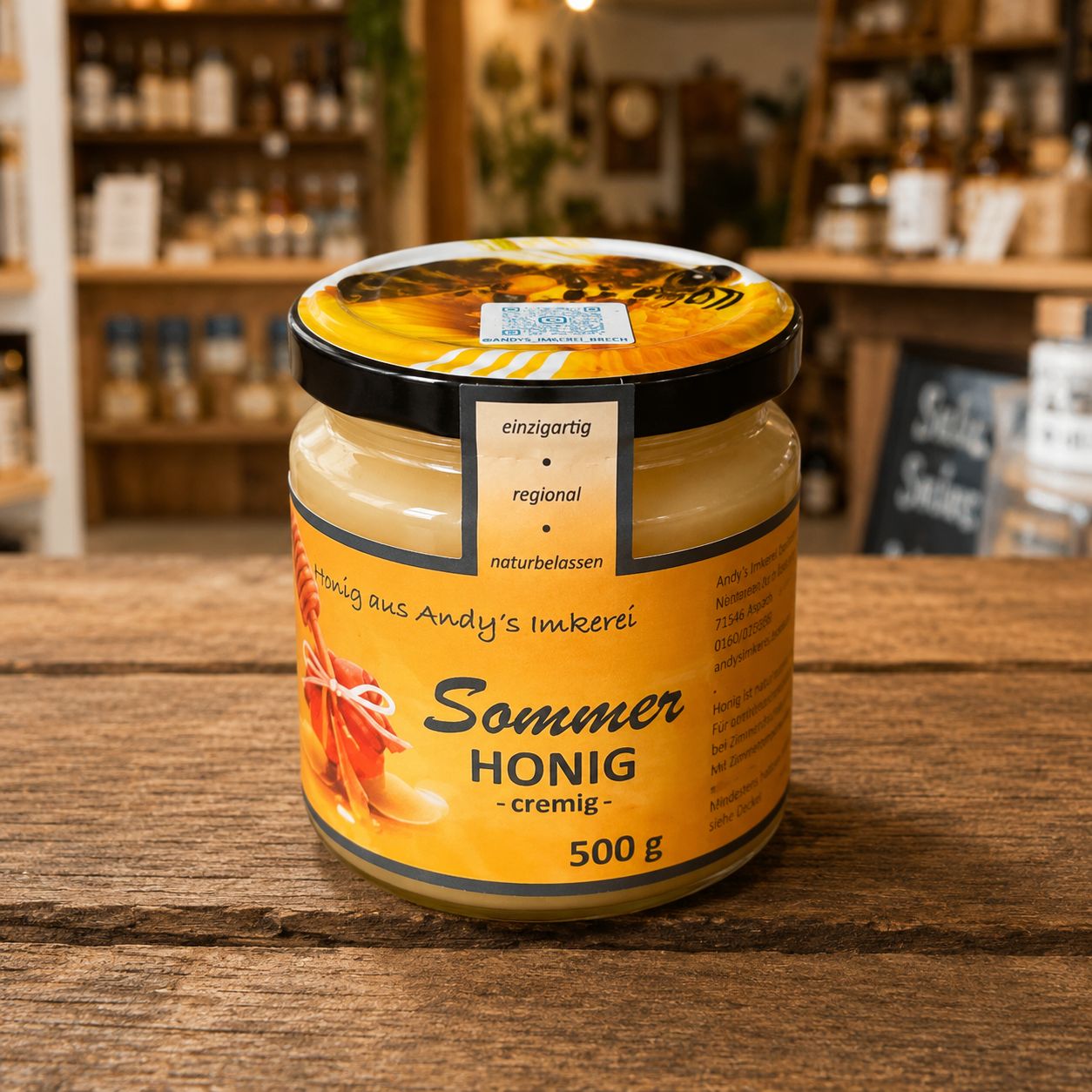 Sommerhonig cremig 500 g – regionaler Imkerhonig ? Sommerhonig cremig 500 g – regionaler Imkerhonig ?