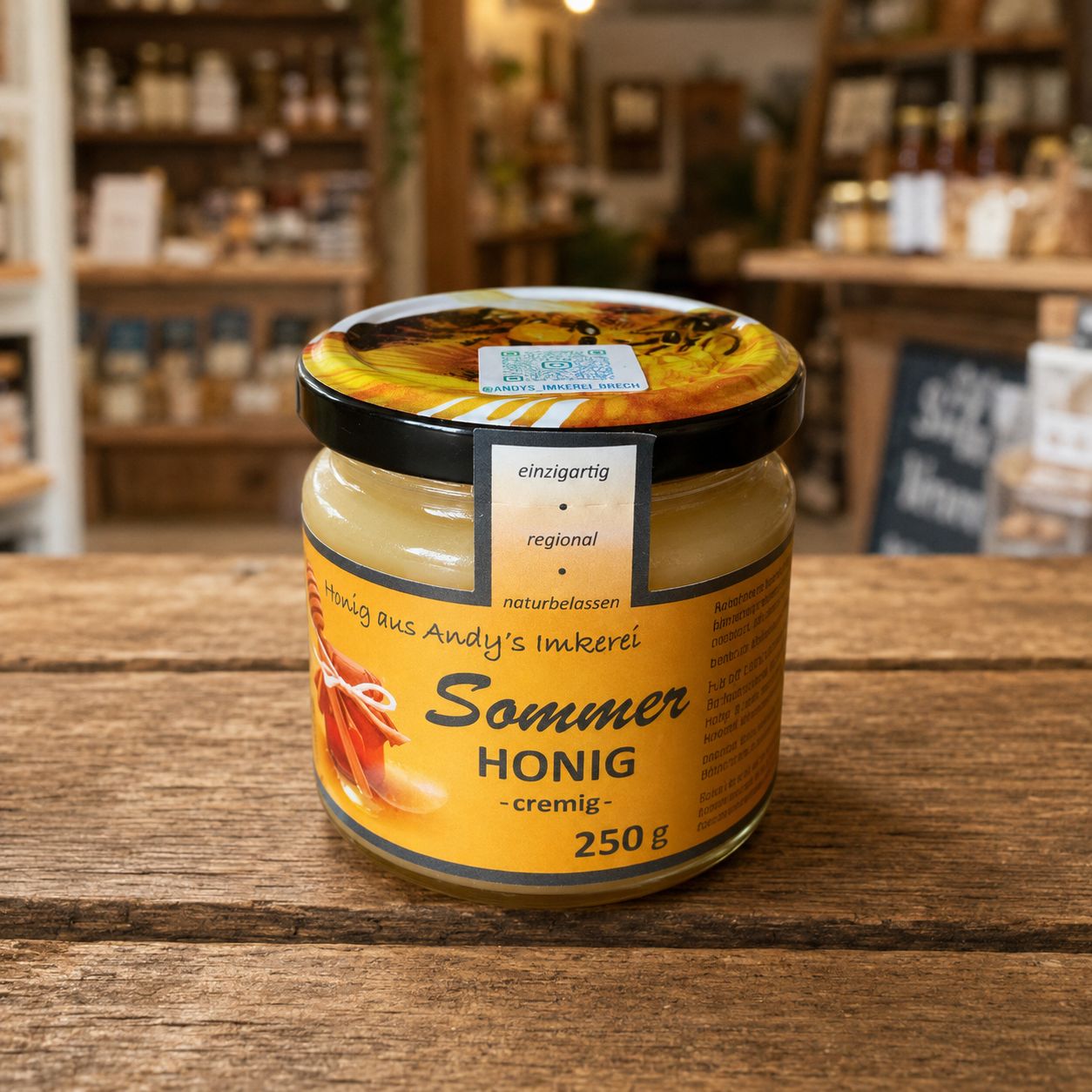 Sommerhonig cremig 250 g – regionaler Imkerhonig ? Sommerhonig cremig 250 g – regionaler Imkerhonig ?