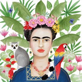 Servietten Coyoacán 33x33 cm – Frida Kahlo Design, 20 FSC® Papierservietten ? Servietten Coyoacán 33x33 cm – Frida Kahlo Design, 20 FSC® Papierservietten ?
