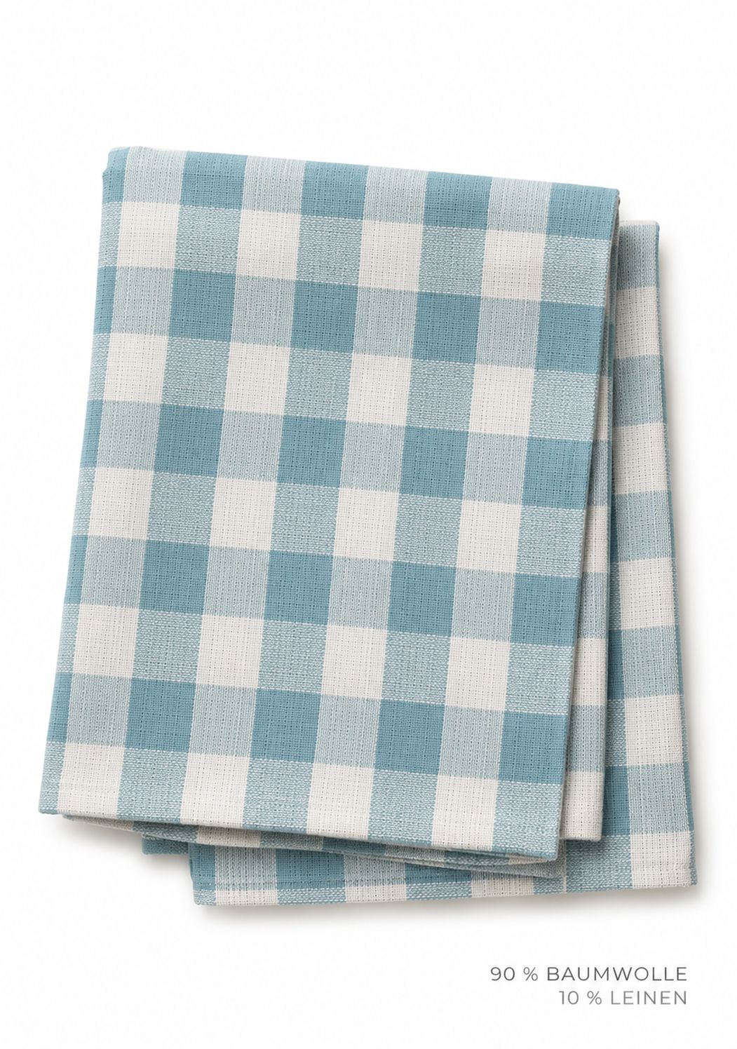 Kariertes Trockentuch blau/natur 50 x 70 cm – Baumwolle & Leinen ? Kariertes Trockentuch blau/natur 50 x 70 cm – Baumwolle & Leinen ?