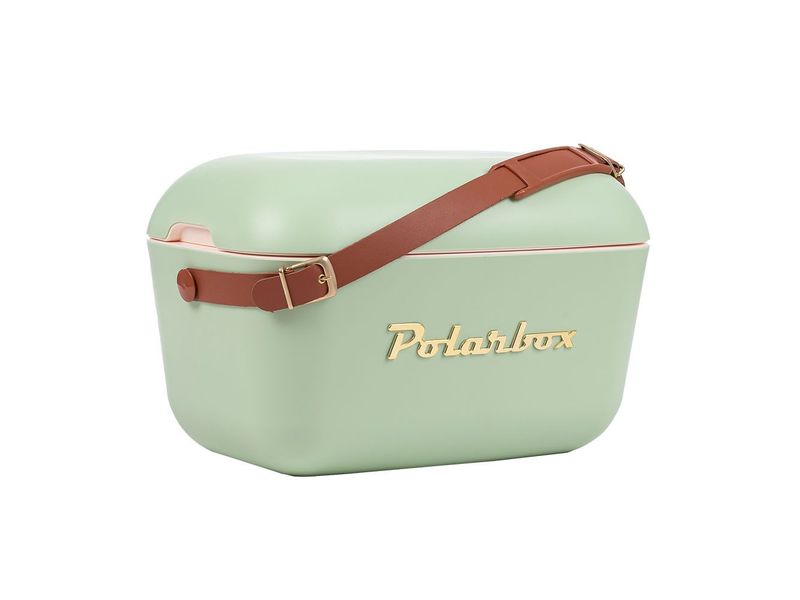 Polarbox Kühlbox 12 Liter Oliv mit beigem Innenraum & Gold-Logo ? Polarbox Kühlbox 12 Liter Oliv mit beigem Innenraum & Gold-Logo ?