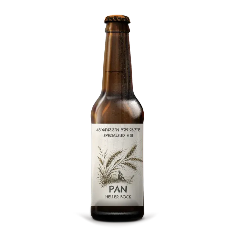 Pan Heller Bock – Unfiltrierter heller Bock mit Honig- & Malzaromen ?0,33l