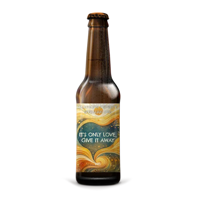 It's only Love give it away Wit – Witbier mit Orange, Bergamotte & Koriander ? It's only Love give it away Wit – Witbier mit Orange, Bergamotte & Koriander ?