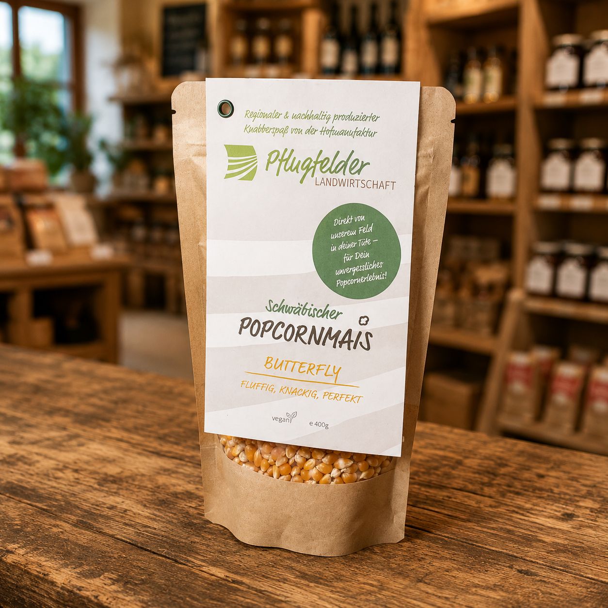 Schwäbischer Popcornmais Butterfly – Regionaler Popcornmais aus dem Strohgäu ? 400g Schwäbischer Popcornmais Butterfly – Regionaler Popcornmais aus dem Strohgäu ? 400g