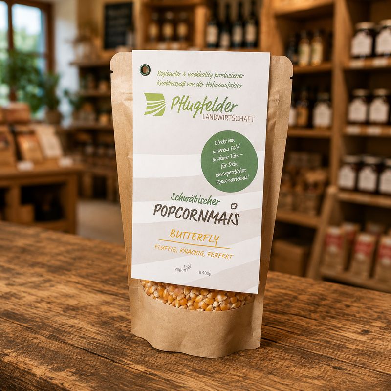 Schwäbischer Popcornmais Butterfly – Regionaler Popcornmais aus dem Strohgäu ? 400g