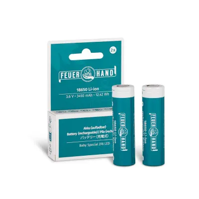 Feuerhand Li-Ion Akku für Baby Special 276 LED 2er Pack 18650 3450 mAh ? Feuerhand Li-Ion Akku für Baby Special 276 LED 2er Pack 18650 3450 mAh ?