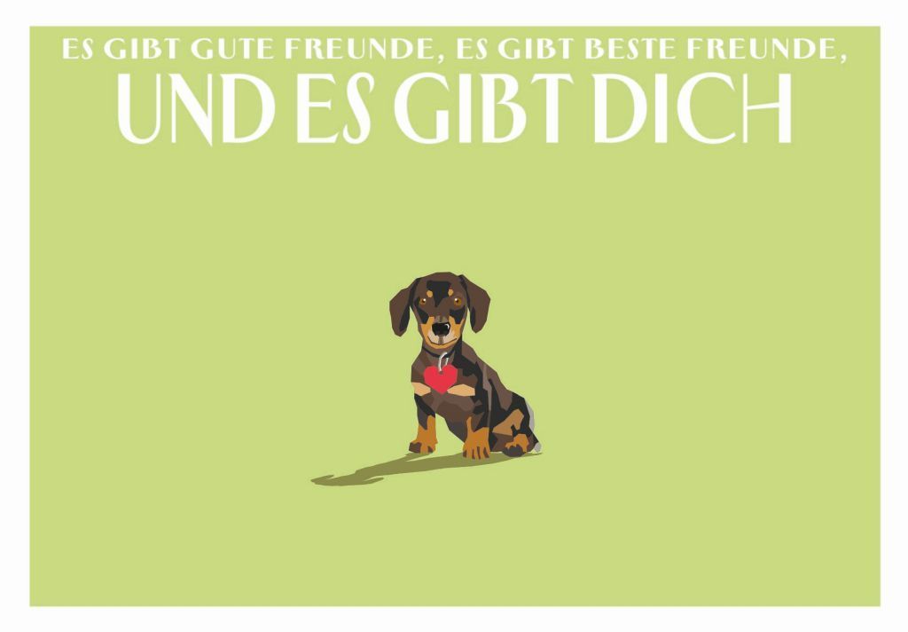 Grußkarte Es gibt Freunde, es gibt beste Freunde, und es gibt Dich – Dackel | Doppelkarte mit Recycling-Umschlag ? Grußkarte Es gibt Freunde, es gibt beste Freunde, und es gibt Dich – Dackel | Doppelkarte mit Recycling-Umschlag ?