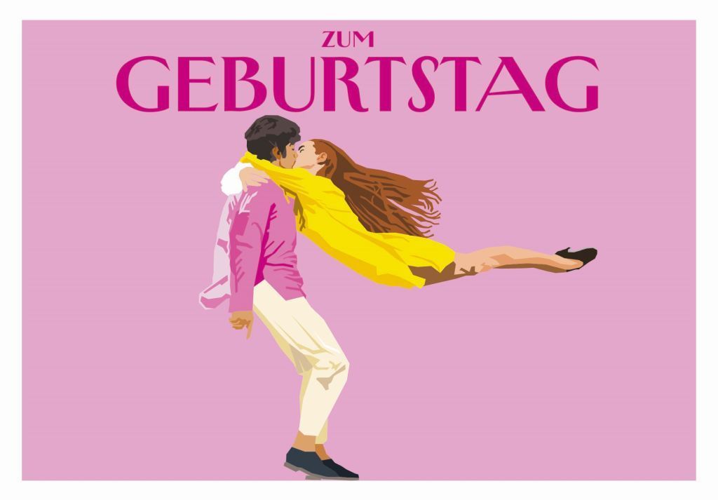 Geburtstagskarte Zum Geburtstag – Küssendes Pärchen | Doppelkarte mit Recycling-Umschlag ?? Geburtstagskarte Zum Geburtstag – Küssendes Pärchen | Doppelkarte mit Recycling-Umschlag ??