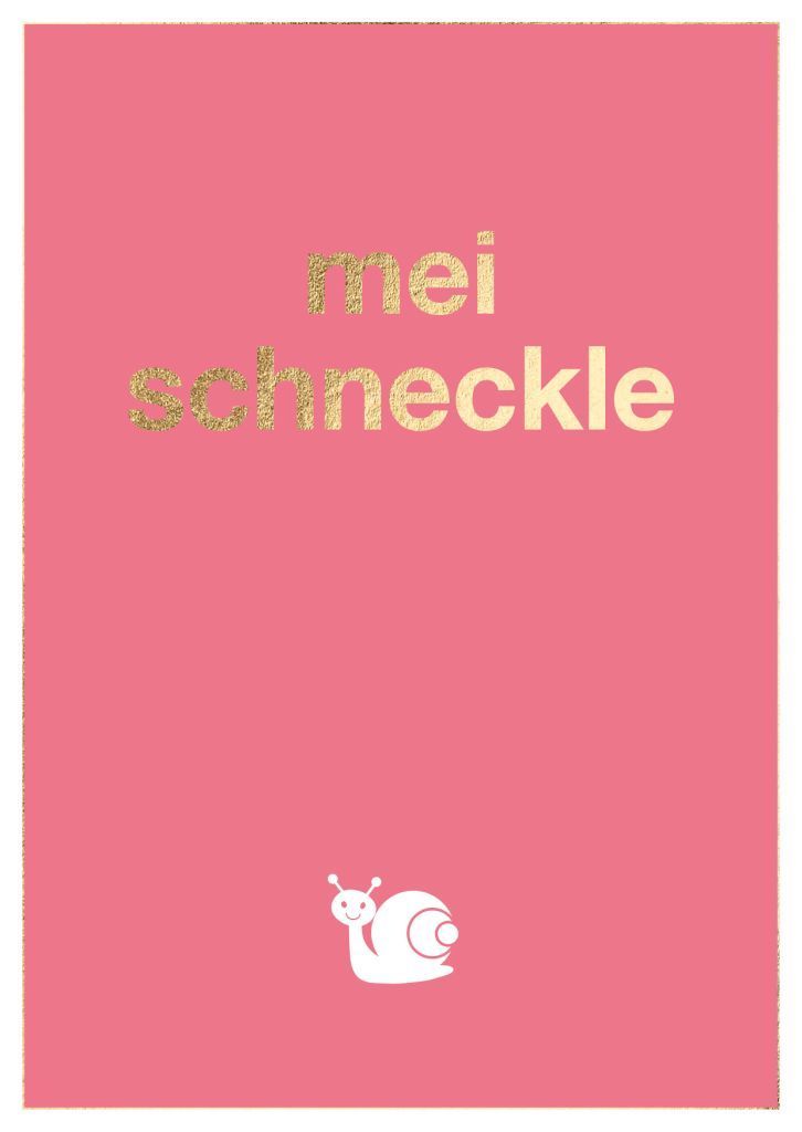 Postkarte: mei schneckle – schwäbische Grußkarte für Lieblingsmenschen ? Postkarte: mei schneckle – schwäbische Grußkarte für Lieblingsmenschen ?