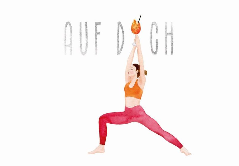 Auf Dich - Yoga mit Aperol Spritz – Geburtstagskarte für Yoga- & Aperol-Fans ? Auf Dich - Yoga mit Aperol Spritz – Geburtstagskarte für Yoga- & Aperol-Fans ?