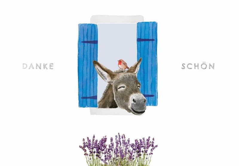 Doppelkarte: Dankeschön - Esel – Dankeskarte mit charmantem Esel ? Doppelkarte: Dankeschön - Esel – Dankeskarte mit charmantem Esel ?