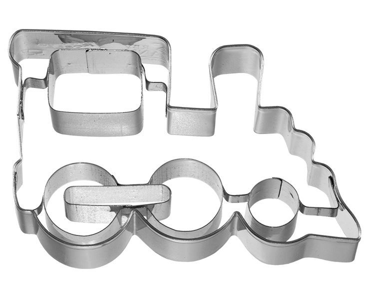 Ausstechform Lokomotive – 8 cm Edelstahl-Ausstecher mit Innenprägung ? Ausstechform Lokomotive – 8 cm Edelstahl-Ausstecher mit Innenprägung ?