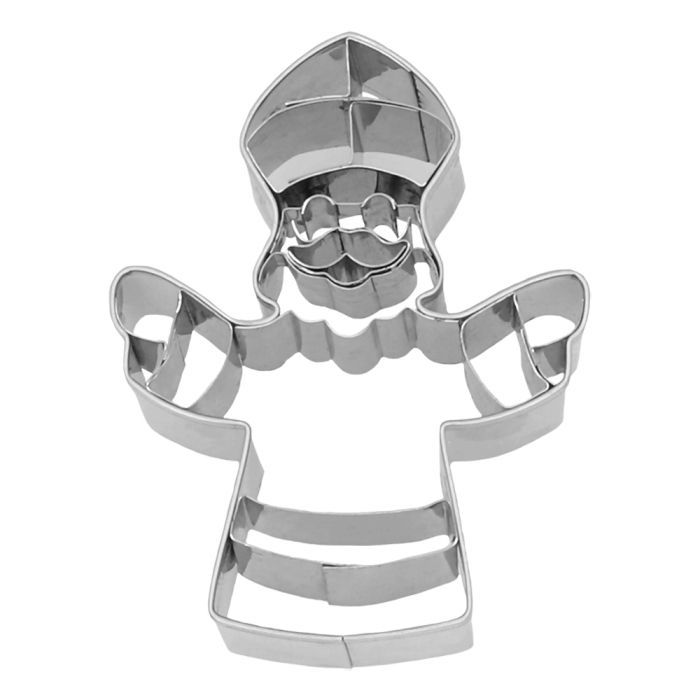 Ausstechform Bischof – 6,5 cm Edelstahl-Ausstecher mit Innenprägung ? Ausstechform Bischof – 6,5 cm Edelstahl-Ausstecher mit Innenprägung ?