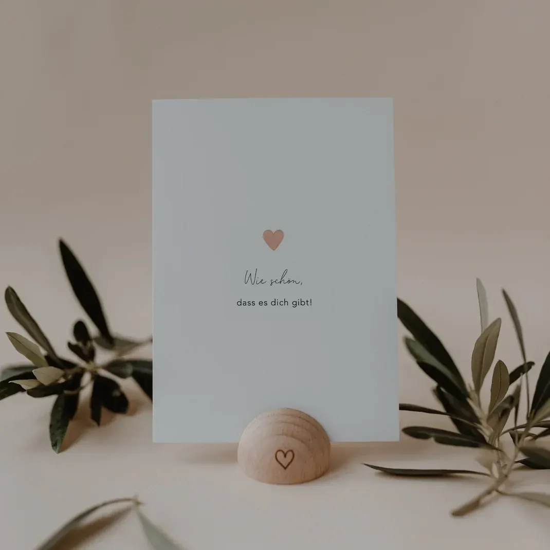 Aquarellkarte Herz Wie schön – liebevolle Postkarte mit Herzmotiv ? Aquarellkarte Herz Wie schön – liebevolle Postkarte mit Herzmotiv ?