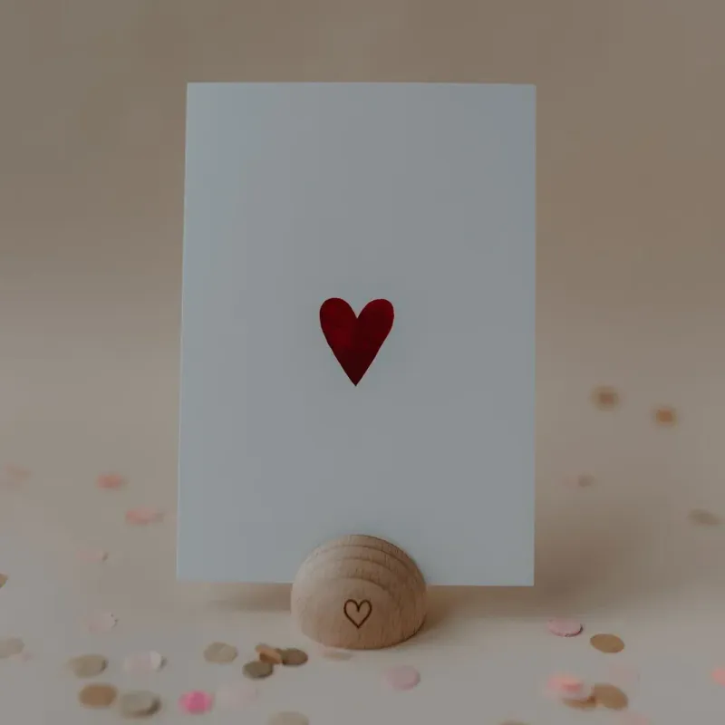 Aquarellkarte Heart – minimalistische Herzkarte für Herzensmenschen ❤️