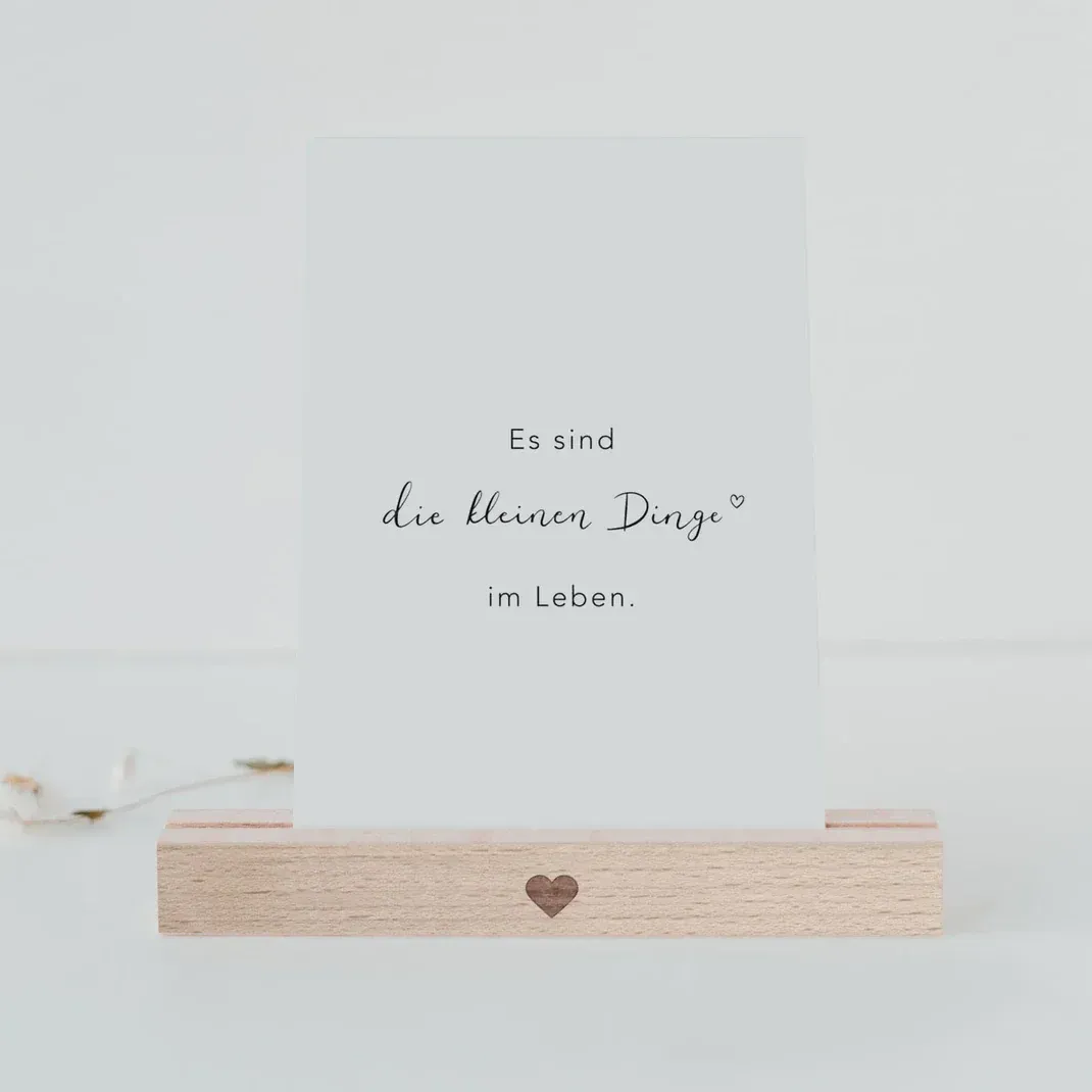 Spruchkarte Kleine Dinge – „Es sind die kleinen Dinge im Leben.“ ? Spruchkarte Kleine Dinge – „Es sind die kleinen Dinge im Leben.“ ?
