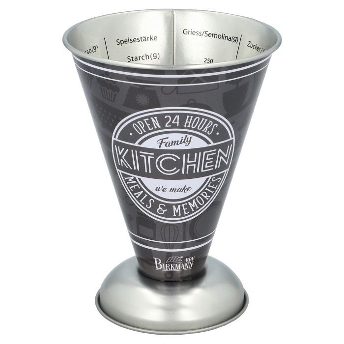 Messbecher Grau My Kitchen My Rules – 250 ml Küchenhelfer mit Skalierung ? Messbecher Grau My Kitchen My Rules – 250 ml Küchenhelfer mit Skalierung ?
