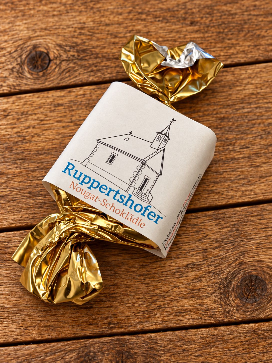 Ruppertshofer Nougat-Schoklädle Vollmilch 28 g – feine BIO-Schokolade mit Ruppertshofer Kapelle & regionalem Charme ?⛪ Ruppertshofer Nougat-Schoklädle Vollmilch 28 g – feine BIO-Schokolade mit Ruppertshofer Kapelle & regionalem Charme ?⛪