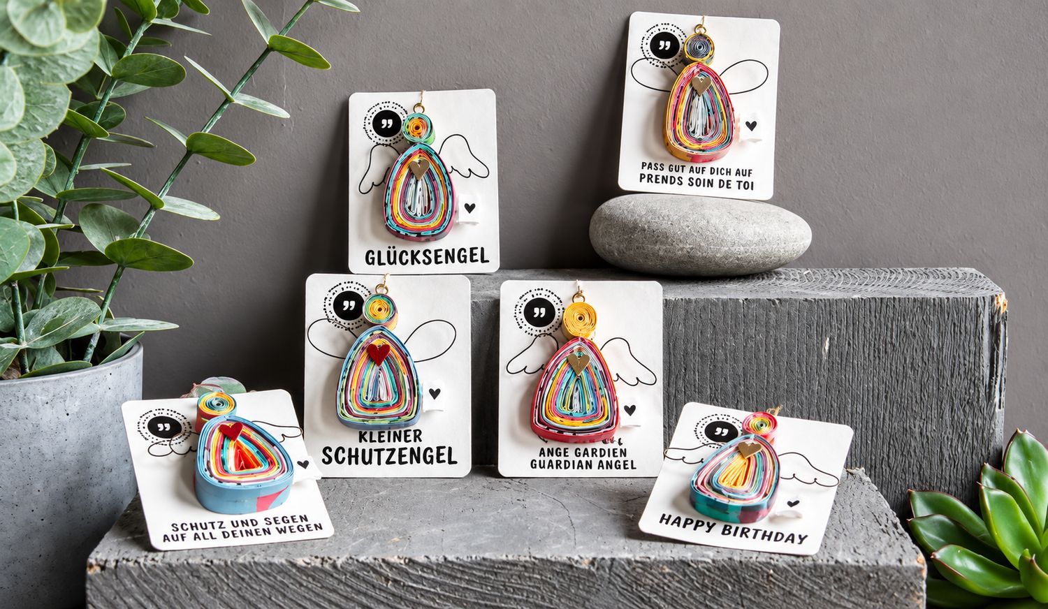 Mini Magazinengel – handgefertigter Schutzengel aus recyceltem Magazinpapier in 6 Varianten ? Mini Magazinengel – handgefertigter Schutzengel aus recyceltem Magazinpapier in 6 Varianten ?
