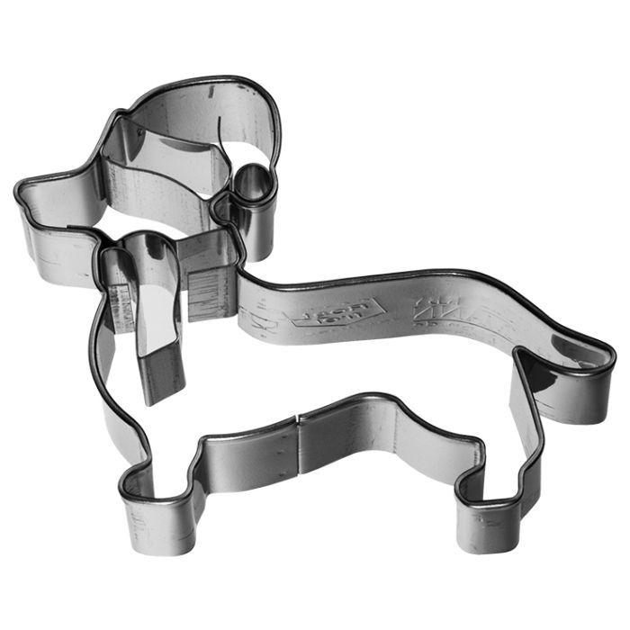 Ausstechform Weihnachtsdackel 7 cm – Edelstahl Plätzchenausstecher mit Innenprägung ? Ausstechform Weihnachtsdackel 7 cm – Edelstahl Plätzchenausstecher mit Innenprägung ?