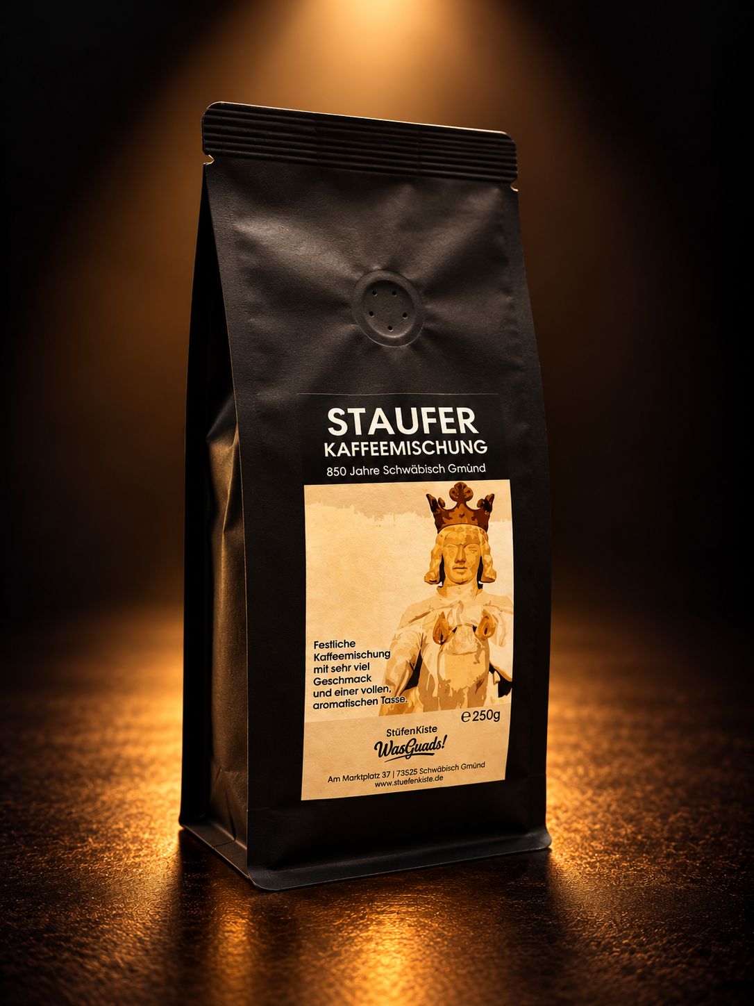 Staufer Mischung – 100 % Arabica Kaffee, würzig und körperreich aus drei Kontinenten ☕ ganze Bohne 250 g Staufer Mischung – 100 % Arabica Kaffee, würzig und körperreich aus drei Kontinenten ☕ ganze Bohne 250 g