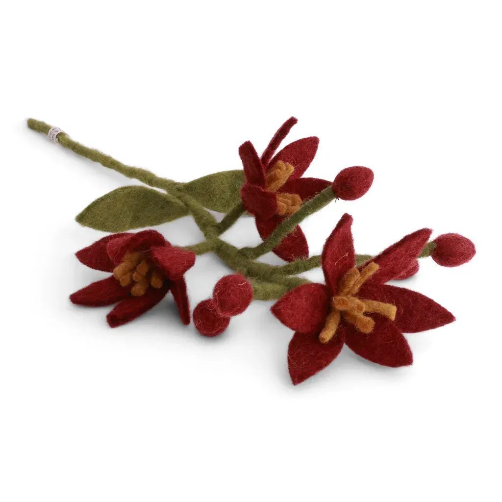 Nova-Blume Dunkelrot – handgefertigte Filzblume, 40 cm | Dekoblume aus Wollfilz für Vasen & Weihnachtsdeko ? Nova-Blume Dunkelrot – handgefertigte Filzblume, 40 cm | Dekoblume aus Wollfilz für Vasen & Weihnachtsdeko ?