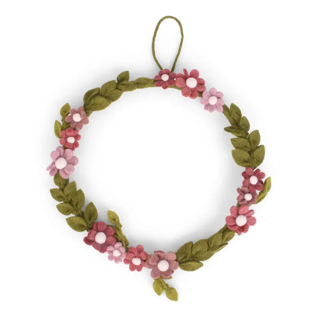 Anemonen-Blumenkranz Altrosa – Handgefertigter Türkranz und Wandkranz mit rosa Blüten, 28 cm ? Anemonen-Blumenkranz Altrosa – Handgefertigter Türkranz und Wandkranz mit rosa Blüten, 28 cm ?