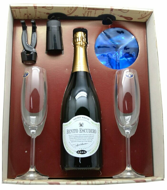 Estuche Set Cava Topacio personalizado