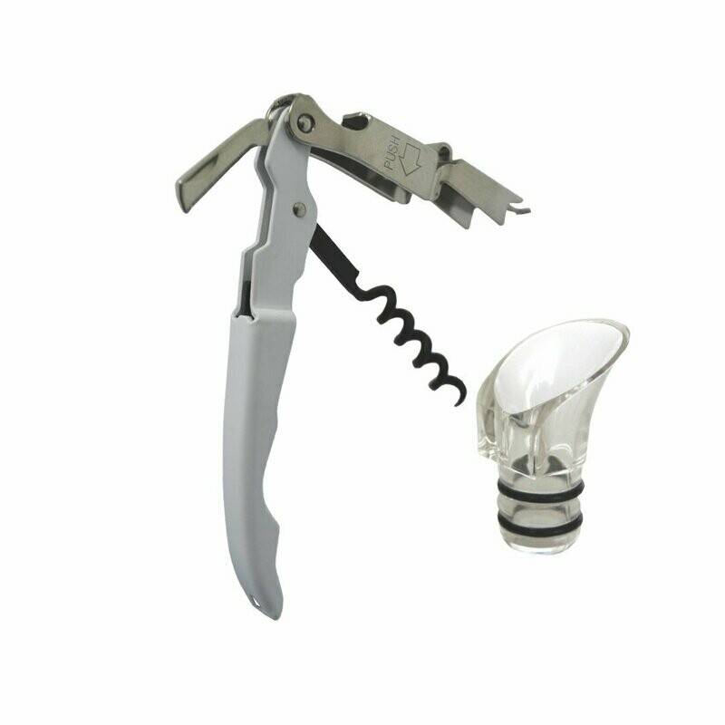 Set sacacorchos 2 impulsos sumiller + vertedor