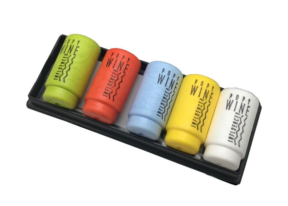 SET 5 TAPONES COLORES CLOSED - INFLUENCER