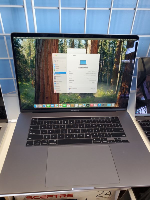 Macbook Pro 16 2019 Intel i7 16GB RAM 512GB SSD