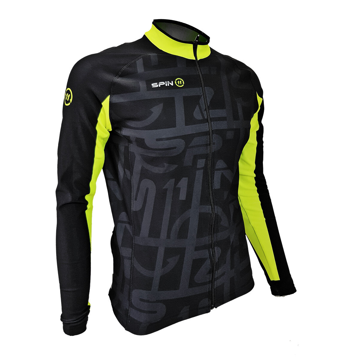 Long sleeve Roubaix jersey black/fluo