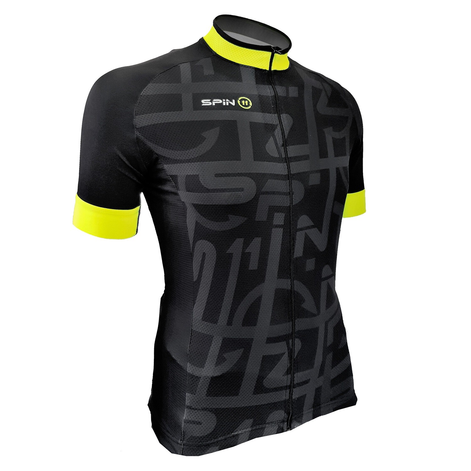 Short sleeve Bioceramic jersey black/fluo