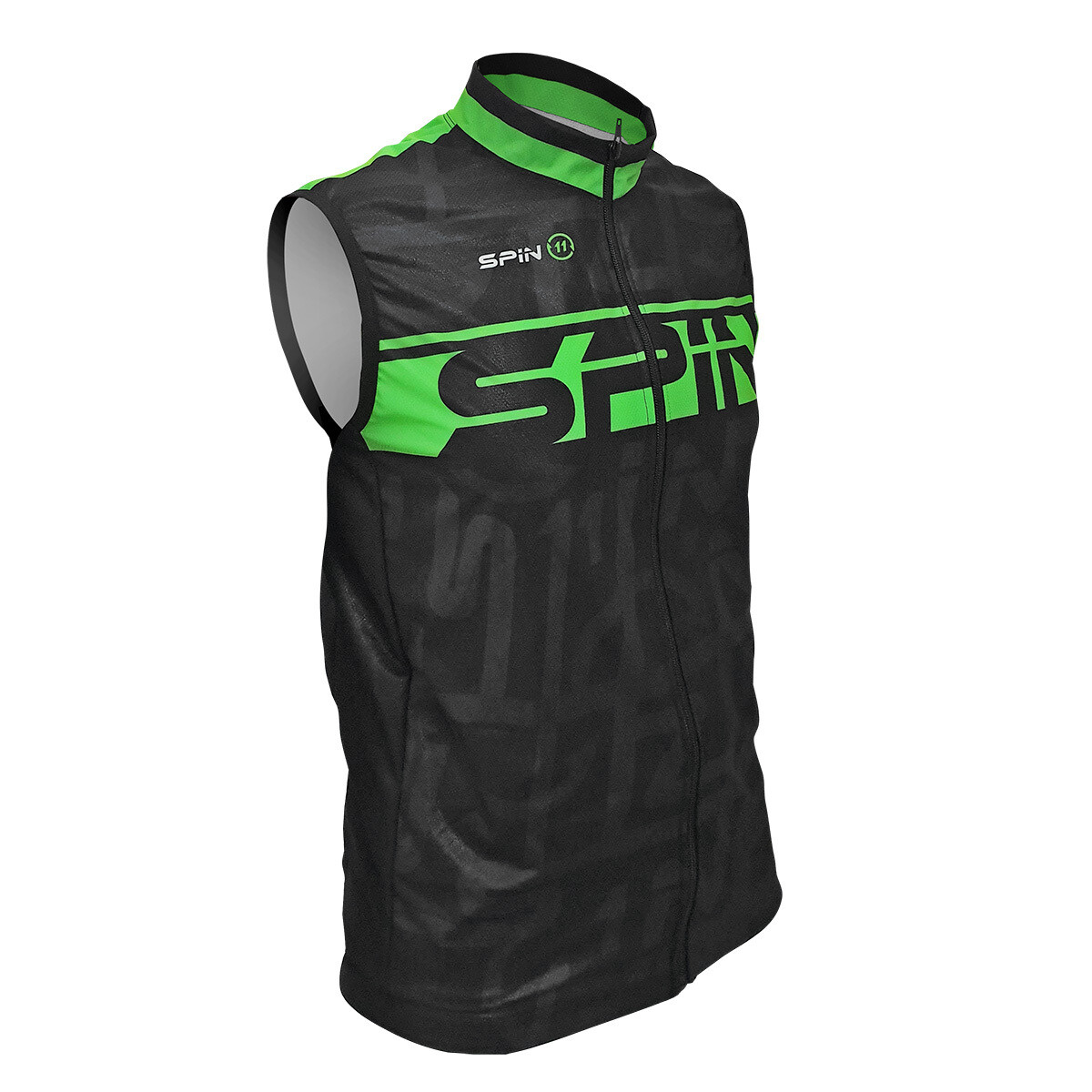 Membrane gilet black/green