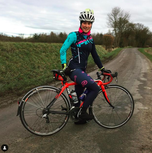 Clearance - Super Roubaix bib tights female navy/turquoise